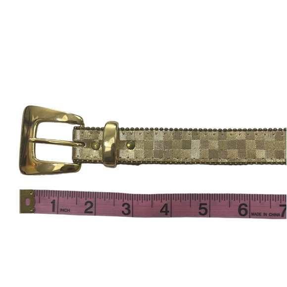 Elite Belt ~ Vintage Gold Belt ~ Measurements Pictured - Picture 7 of 16